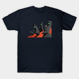 stoned Easter island heads T-Shirt